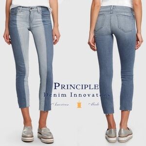 Principle Denim Innovators | For Anthropologie | 2 Tone Cropped Denim Jeans